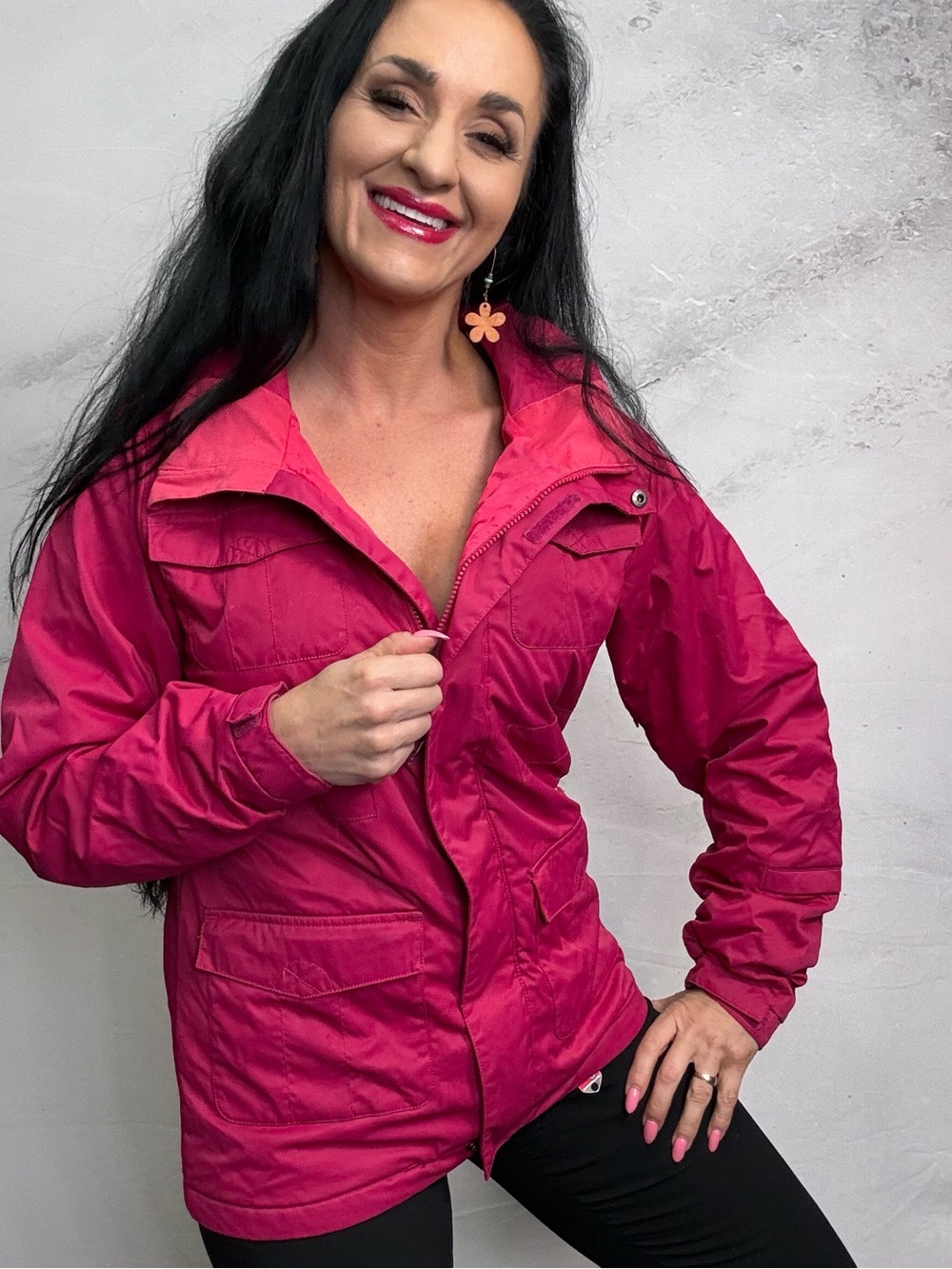 Burton Girls' Bright Fuchsia Utility Jacket - Picture 3 of 6